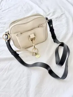 See by Chloe ベージュ ショルダーバッグ 合成皮革 外ポケット付きのサムネイル