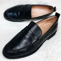 【美品】COLE HAAN7.5B(24.5)コインローファー ブラック 黒