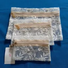 ★レース花柄刺繍　3点セット★
