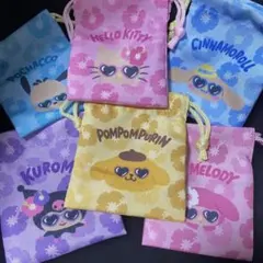サンリオキャラクターズサンリオ プチ巾着　日焼け　① セリアのサムネイル