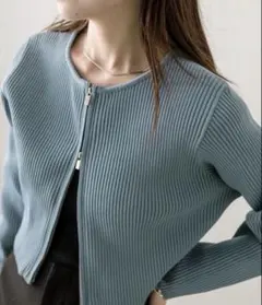 mystic Wジップニット