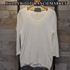 HOLLYWOOD RANCH MARKET　7分袖　ホワイト　日本製　Mサイズのサムネイル