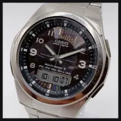 【稼働】CASIO カシオ★ウェーブセプター メンズ 腕時計 ソーラー アナデジ