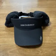 new balance 耳あて付きバイザー ブラック　ゴルフ　サンバイザー