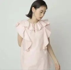 神崎恵さん着用❤︎ユナイテッドアローズ長袖フリルシャツ　ドゥロワー好きさんにも Masaco Teranishi 神崎恵コラボ ティアードフリルワンピース - メルカリ