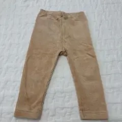 ベージュ コーデュロイ ベビーレギンス 80 ユニクロベビー