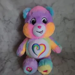 ケアベア　レインボーぬいぐるみ