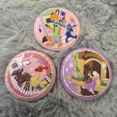 ディズニー 刺繍缶バッジ ズートピア マリー ラプンツェル
