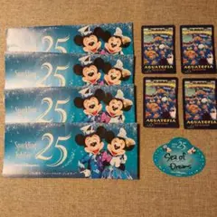 東京ディズニーシー 25周年 シールとリーフレットのセット