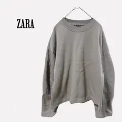1/16.17限定価格】ZARA ソフトニットセーター Vネック グレー M - メルカリ