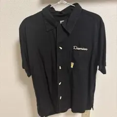 刺繍入り 半袖 ボーリングシャツ ブラックのサムネイル