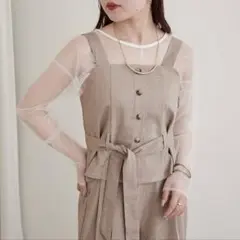 新品未使用【2枚SET】 ウエストリボンビスチェ＆ワイドパンツ　ナイスクラップ