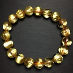 ⭐︎【天然】タイチンルチルクオーツ ブレスレット 10.5mm 32.46g 