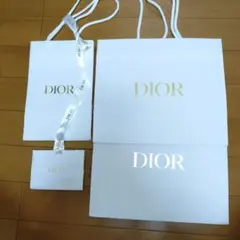 【即日発送】ディオール Dior 紙袋 ショッパー 大2枚 小1枚 極小1枚