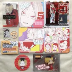 ハイキュー ファンパーク 研磨　アートコースター 箔押しクリアカード アクスタ