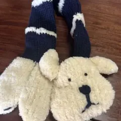 キッズ マフラー 犬 手編みマフラー