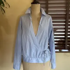 マッキントッシュフィソロフィー　カシュクール長袖シャツ／ブルー　38