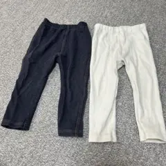 ユニクロ　レギンス　90 2本セット