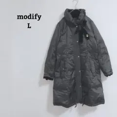 『未使用』WORLD modify モディファイ　グレージュ　ロングコート RESEXXY モッサライクロングコート（ベージュ） -ファッション