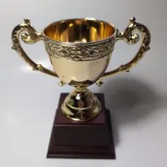 金メッキ製優勝カップ