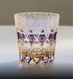 薩摩切子グラスセット　希少 箱無し　とにかく美品 超希少品 色被切子 切子グラス5個セット 最高級カット（切子