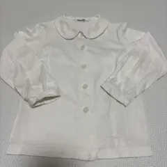 familir 襟付きホワイトシャツ 110