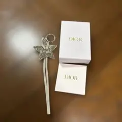Dior 星形レザーキーホルダー