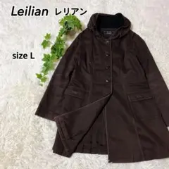 Leilian レリアン サイズL コットン混 ロングコートのサムネイル