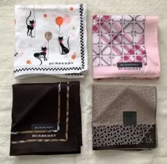 Burberry & CK ハンカチ 4枚セットレディース＆メンズ