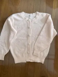 日本製　ウール　カーディガン　ヴィンテージ　薄ピンク