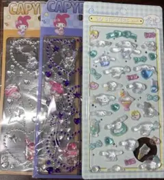 クリスタル・3Ｄ含む キャラクターシール 3枚セット