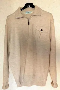 ハーフジップニット