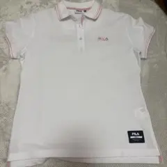 FILA ゴルフ用ホワイトポロシャツ