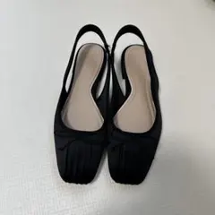 ZARA ブラック スリングバック ミュール　37