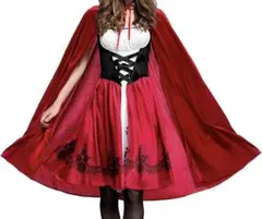 【訳あり】赤ずきん コスプレ レディース ハロウィン 仮装 ワンピース 可愛い