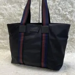 ⭐️極美品⭐️ポールスミス トートバッグ ハンド 裏地ストライプ 黒 レザー 2025年最新】Paul Smith メンズ トートバッグの人気アイテム