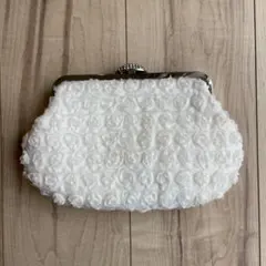 【BONLECILLnoir】3wayフラワーモチーフパールクラッチバッグ