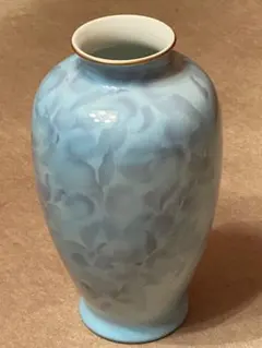 花瓶 花びん 陶器 細長9号花生 カトレア 深川製磁 箱付　2個セット