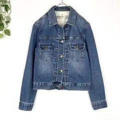 無印良品 ストレッチ デニムジャケット Gジャン M ブルー M