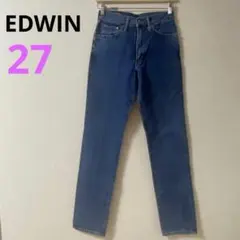 【エドウィン】EDWIN FRONTIER ストレートデニム Ｇパン　ブルー27