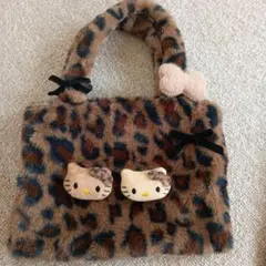 ほぼ未使用 キティ　ギャル　豹柄　日焼け　バッグ