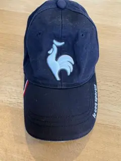 Le Coq Sportif キャップ ネイビー 刺繍ロゴ ルコックスポルティフ