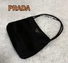 PRADA ナイロン ワンショルダーバッグ 三角ロゴ ブラック