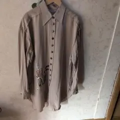 La passo 刺繍デザイン長袖シャツフリーサイズのサムネイル