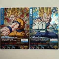 ドラゴンボールデータカードダス 激レア ベジータ・孫悟空 ポタラ