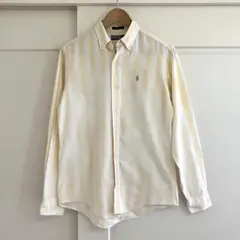 POLO RALPH LAUREN ストライプシャツ イエロー S 80sのサムネイル