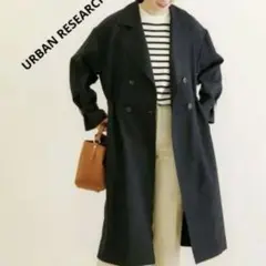 アーバンリサーチ ウエストドロストトレンチコート　36 ネイビー