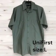 【9/30まで値下げ！】UniFirst ユニフォームシャツ グリーン