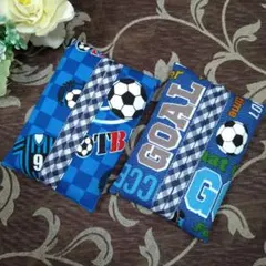 ミニティッシュケース　☆　サッカー柄　☆　2個セット