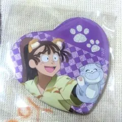 忍たま乱太郎　ナンジャタウン　尾浜勘右衛門　ハート型缶バッジ